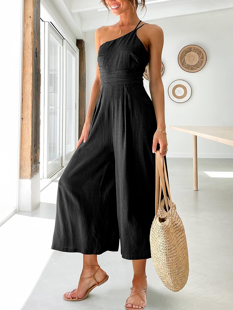 ワンピース RANCLIC one shoulder rompers Amazon.com: ANRABESS Women's Summer Straps One Shoulder